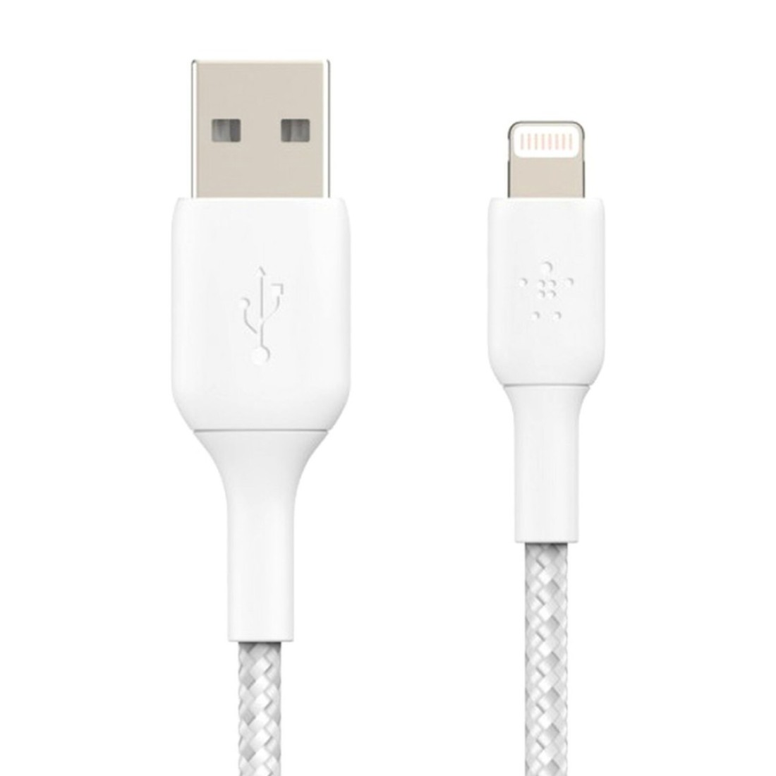 Belkin Boost Charge Braided Lightning To USB-A Cable 1m White