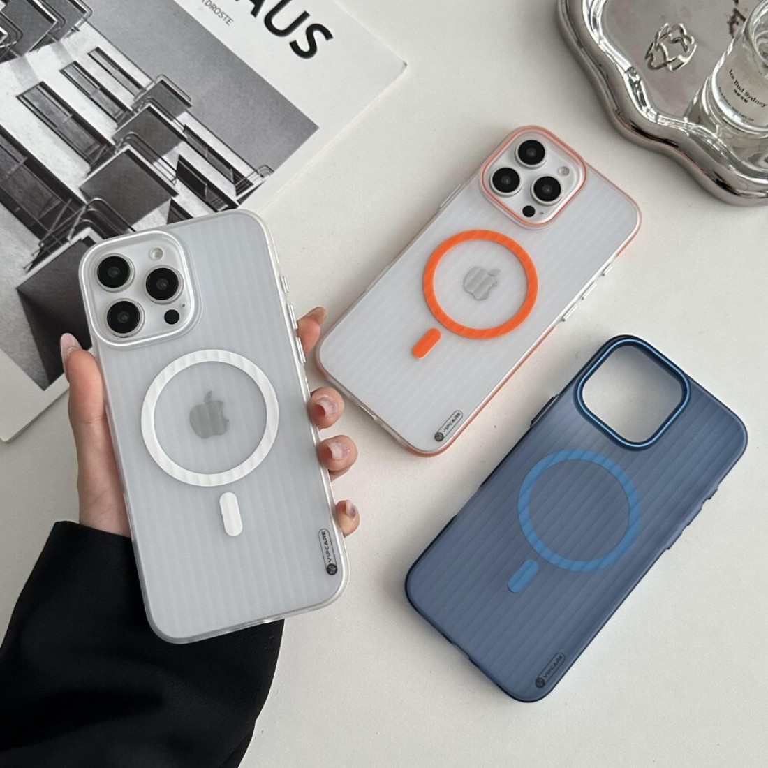 VIPCARE iPhone 16 Pro Case Cover With Compatible MagCase PC Series Transparent