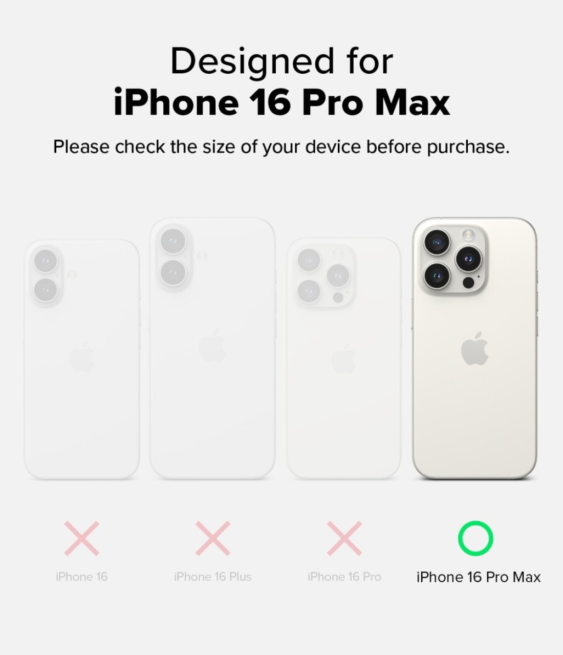 Ringke - iPhone 16 Pro Max Case Cover , Fusion X Series , Black