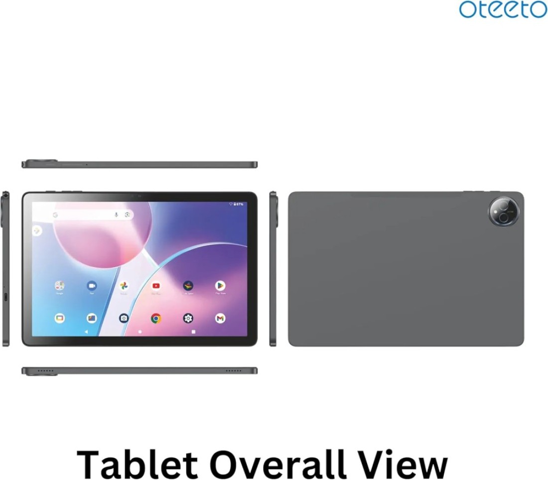 تابلت Oteeto TAB 14/11 بوصة/8 ميجابكسل أمامي + كاميرا خلفية 13 ميجابكسل/ذاكرة وصول عشوائي 8 جيجابايت + ذاكرة قراءة فقط 512 جيجابايت/بطارية 8000 مللي أمبير/ساعة/واي فاي 5G/لوحة مفاتيح/غطاء قابل للطي