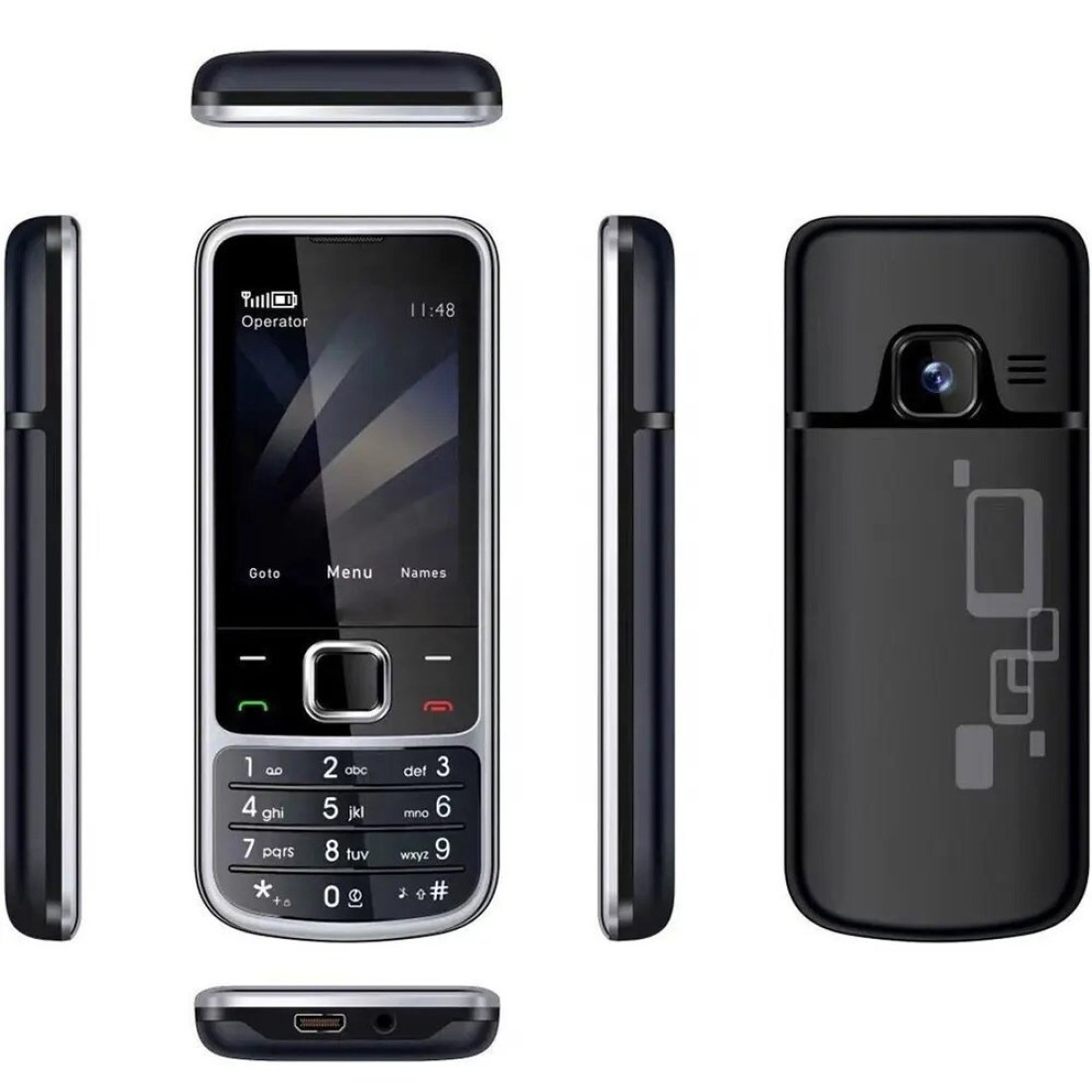 4 SIM Cards 4 Standby Unlocked Mobile Phone – Long Battery Life, 1500mAh, Big Button Keypad, Loud Speaker, Dual Torch Light, Durable Feature Phone for Seniors & Backup Use