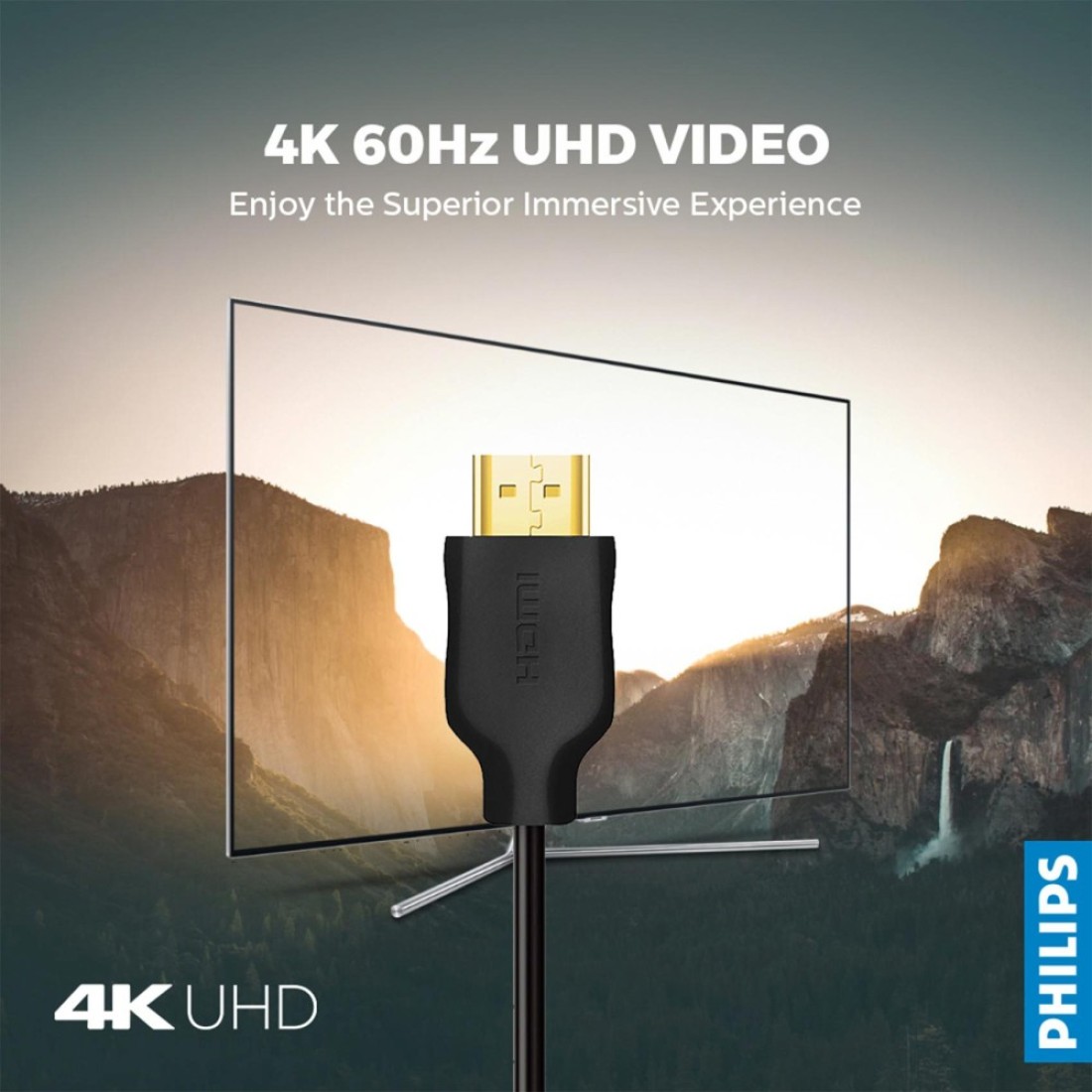 فيليبس كابل HDMI مع إيثرنت SWV5510 بطول 1.5 متر أسود