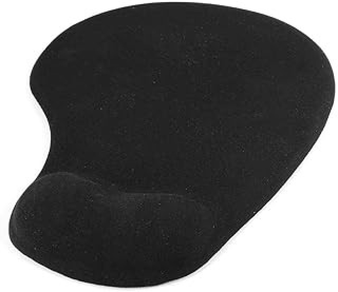 Gel Mousepad With In-Build Wrist Rest Pad Black