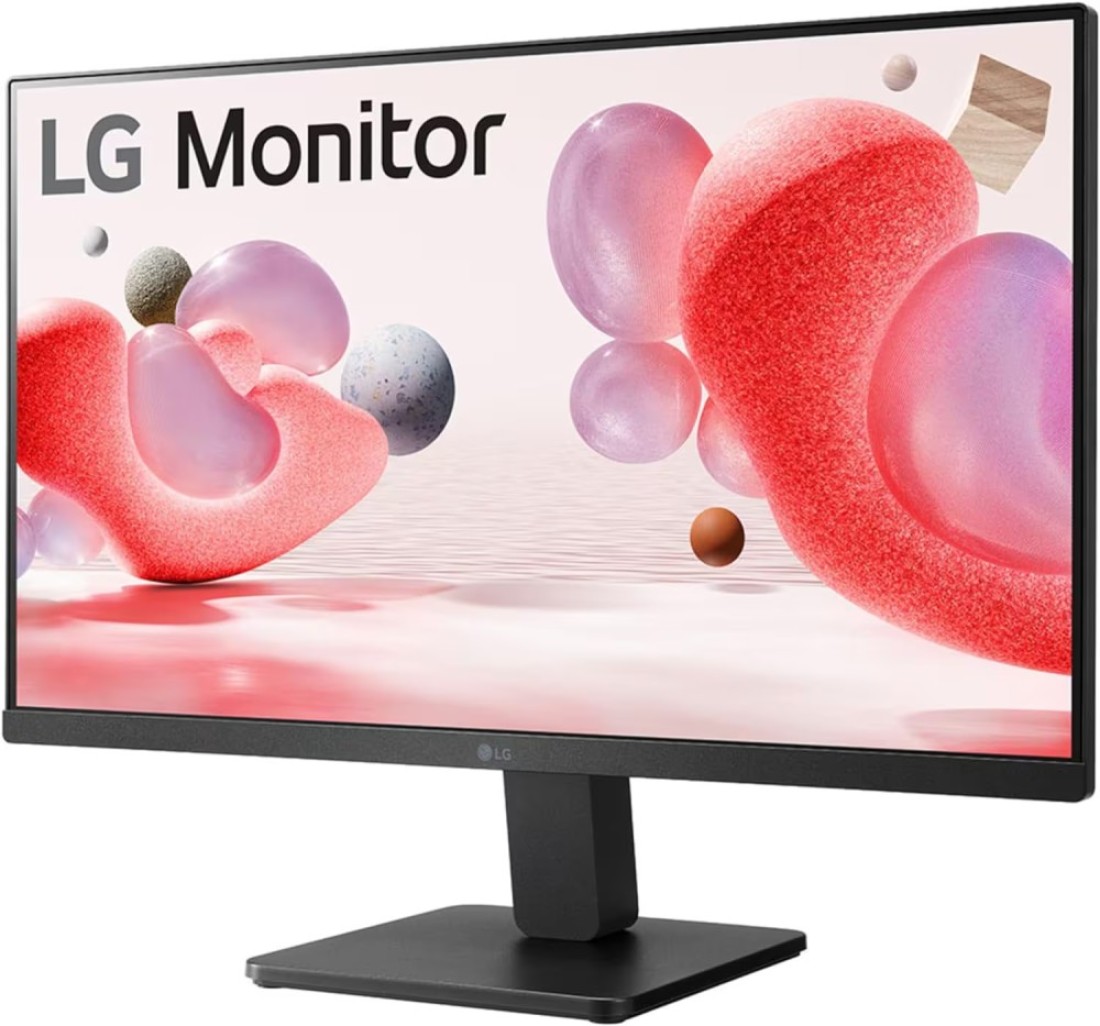 LG 3-Side Borderless Monitor, 23.8&quot; FHD IPS Display, 100Hz Refresh Rate, 5ms Response Time, AMD FreeSync Technology, D-Sub / HDMI / 3.5mm Audio Port, Black 24MR400