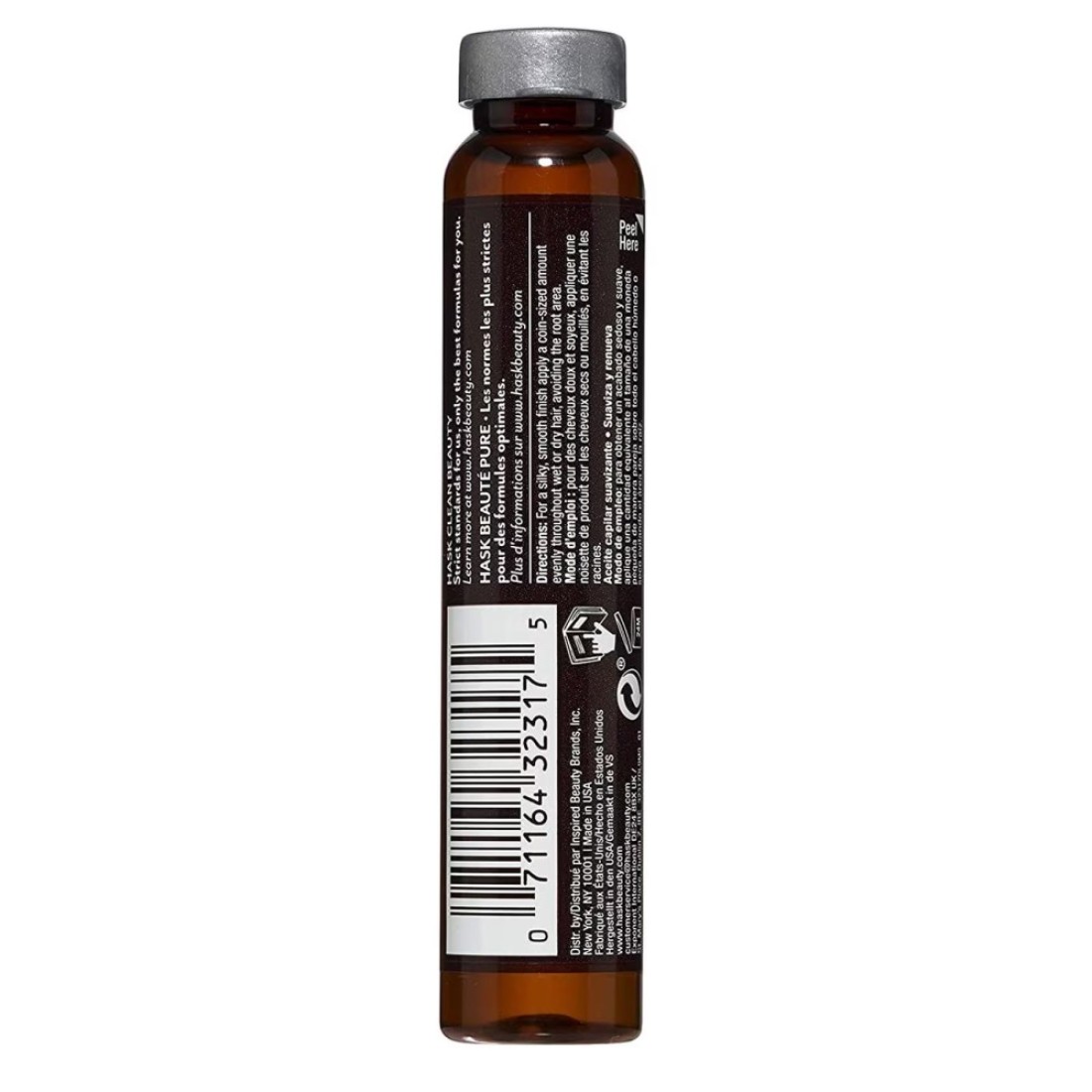 Hask Keratin Protein Smoothing Shine Hair Oil Brown 18ml