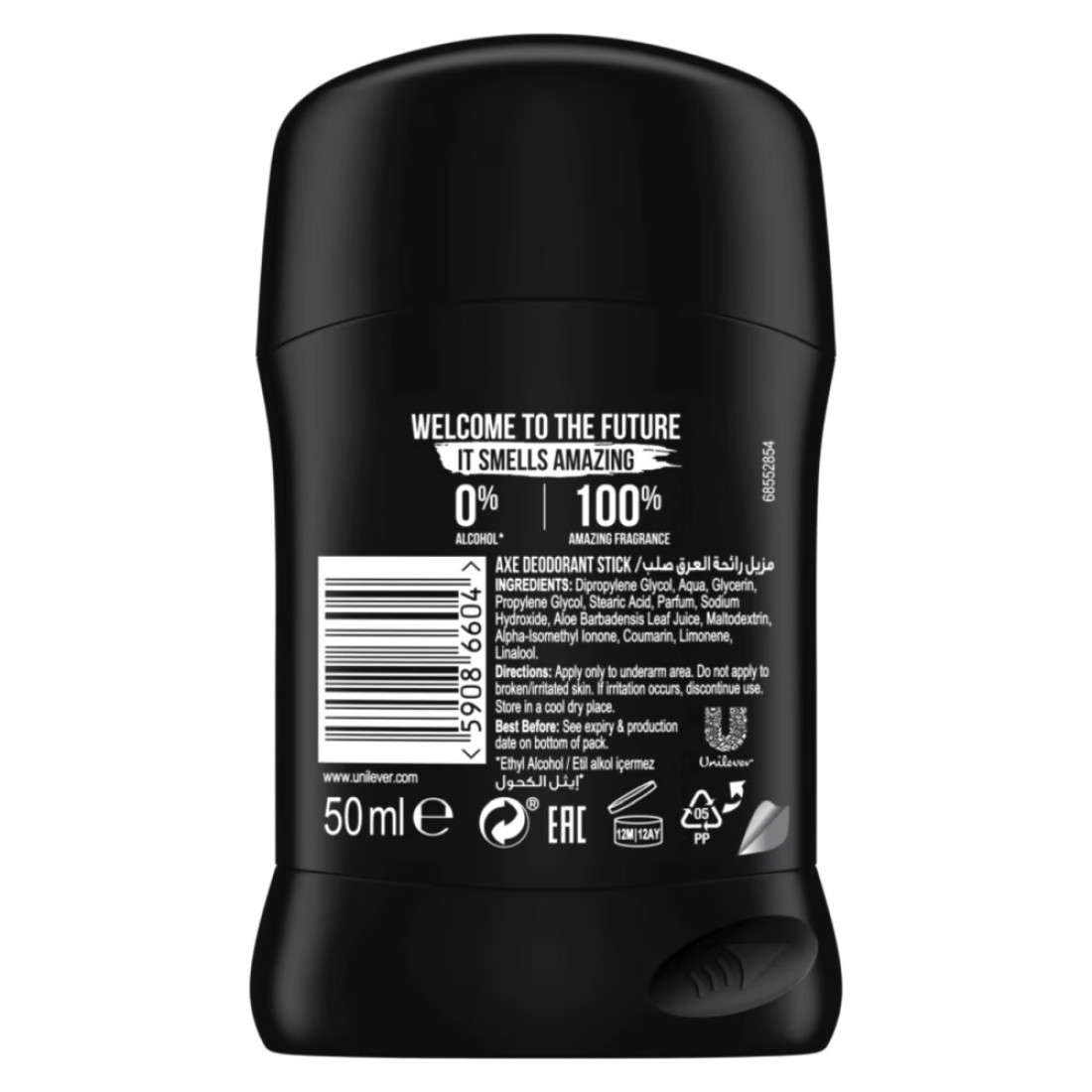 Axe Leather And Cookies Deodorant Stick Clear 50ml
