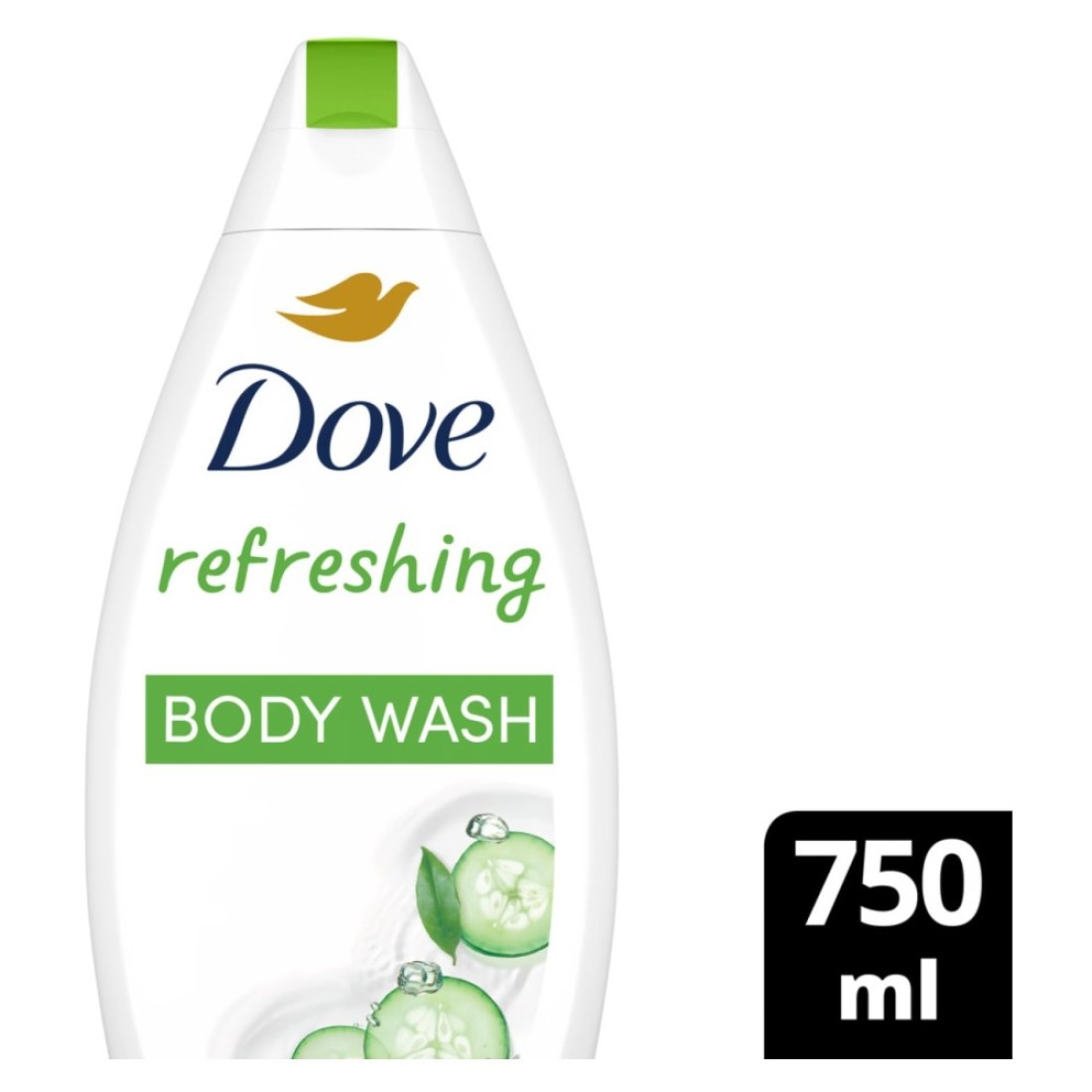 Dove Go Fresh Refreshing Body Wash For Skin Nourishing, Cucumber And Green Tea 750ml