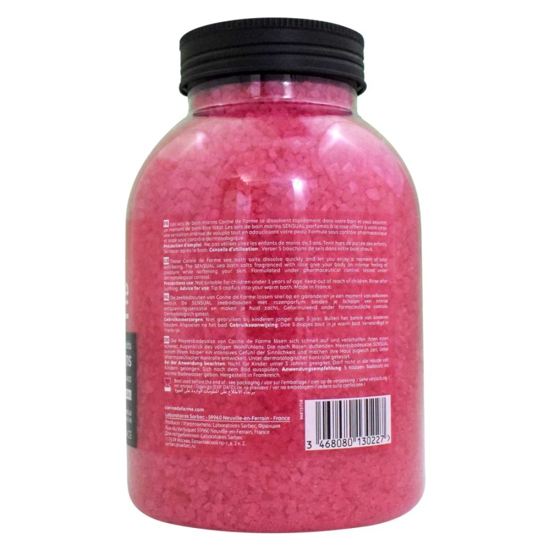 Corine De Farme Rose Sea Bath Salts Pink 1.3kg