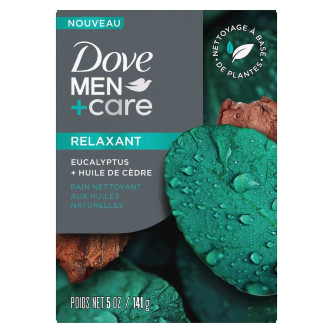 Dove Men+Care Cleansing Bar Relaxwith Eucalyptus and Cedar Oil 141g