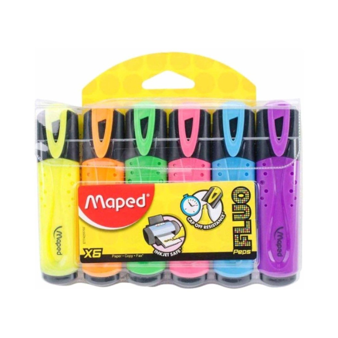 Maped Fluo Classic Highlighters 6 PCS