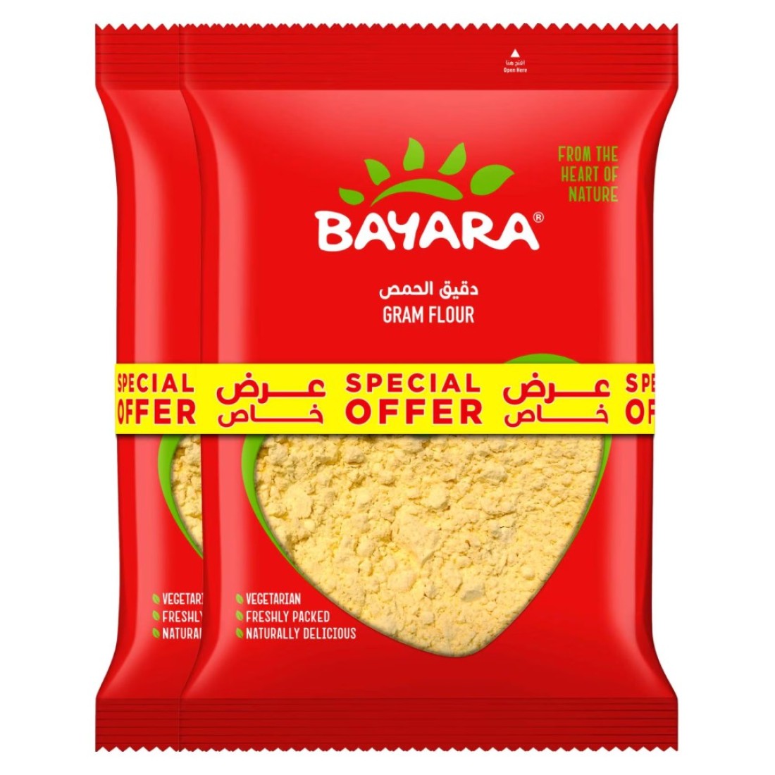 Bayara Gram Flour (Besan), 1kg Pack of 2