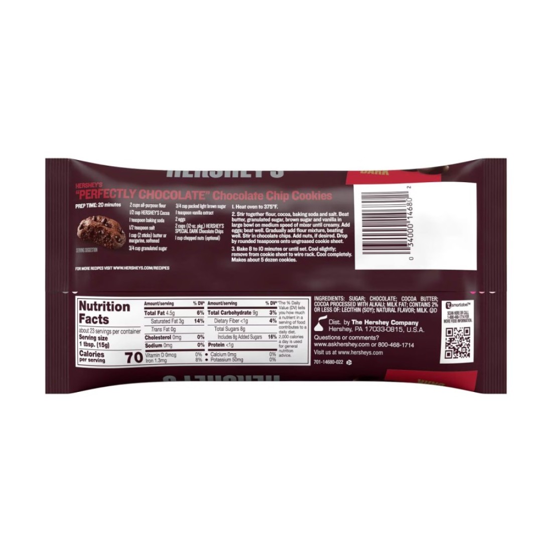 Hershey&#39;s Kitchens Baking Special Dark Chocolate Chips, 340g
