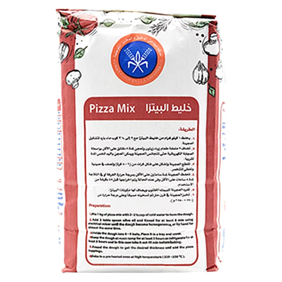 الكويت دقيق خليط بيتزا 1 كغ