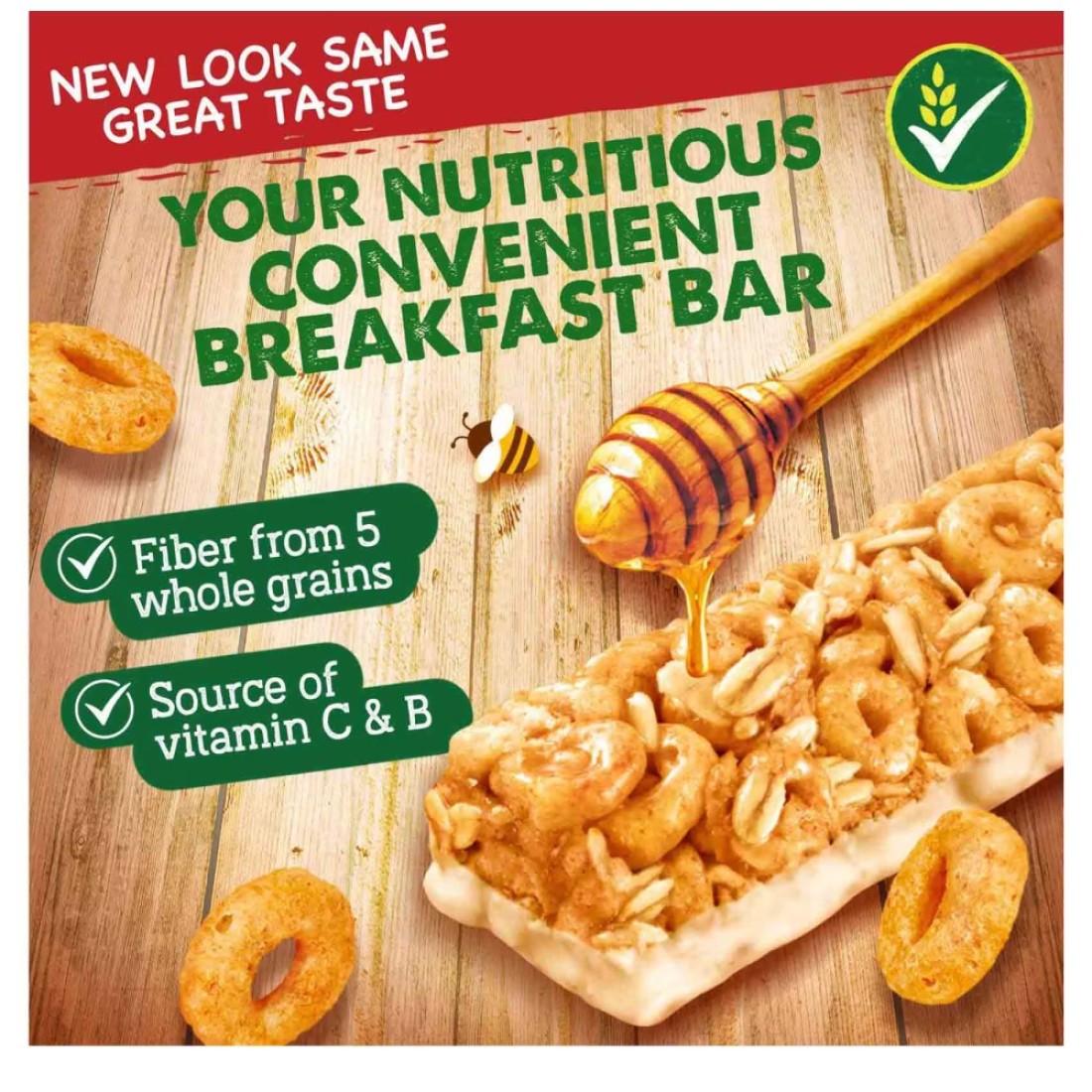 Nestle Cheerios Breakfast Honey Cereal Bars, 22g, Pack of 6