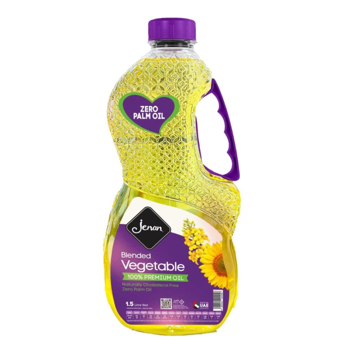 Jenan Zero Blend Vegetable Oil 1.5L Pack of 2