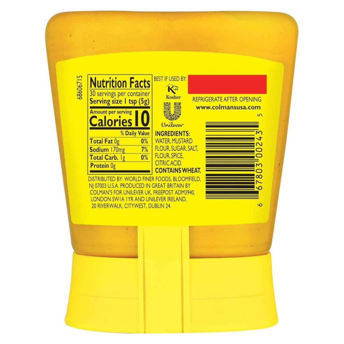 Colman&#39;s English Mustard Squeezy 150g