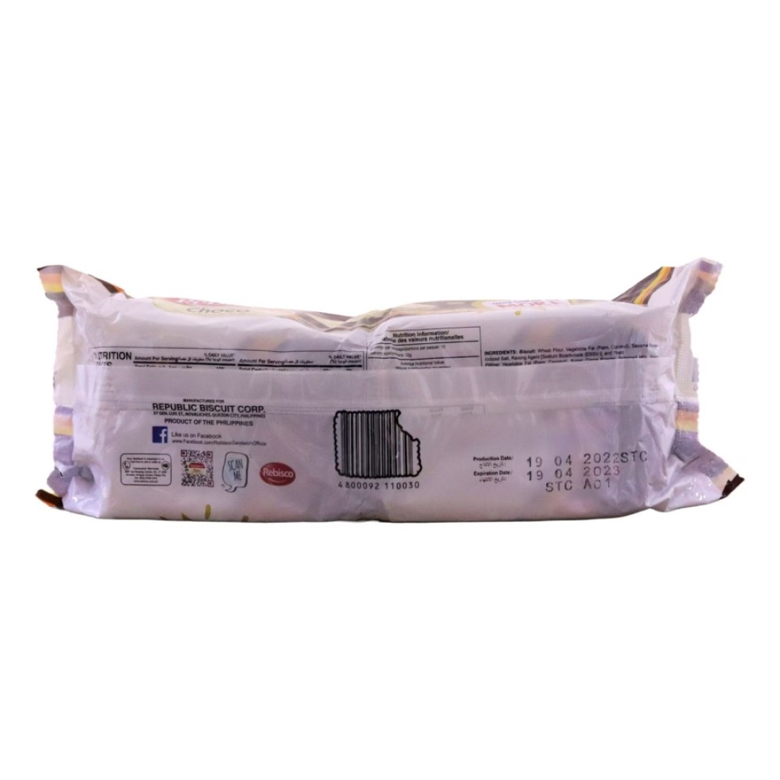 Rebisco Choco Cream-Filled Sandwich Biscuits, 320g