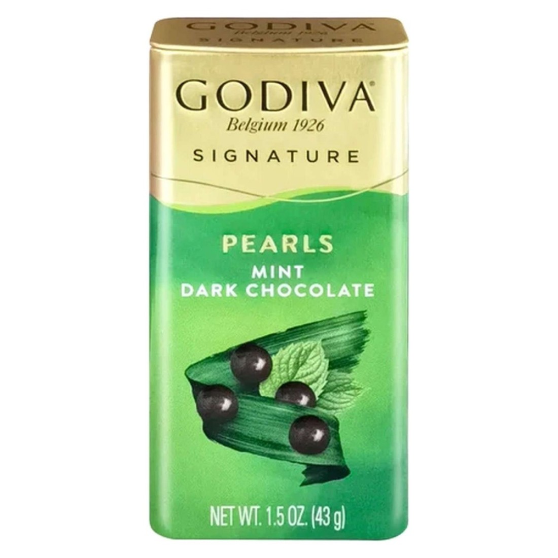 Godiva Pearls Mint Dark Chocolate, 43g