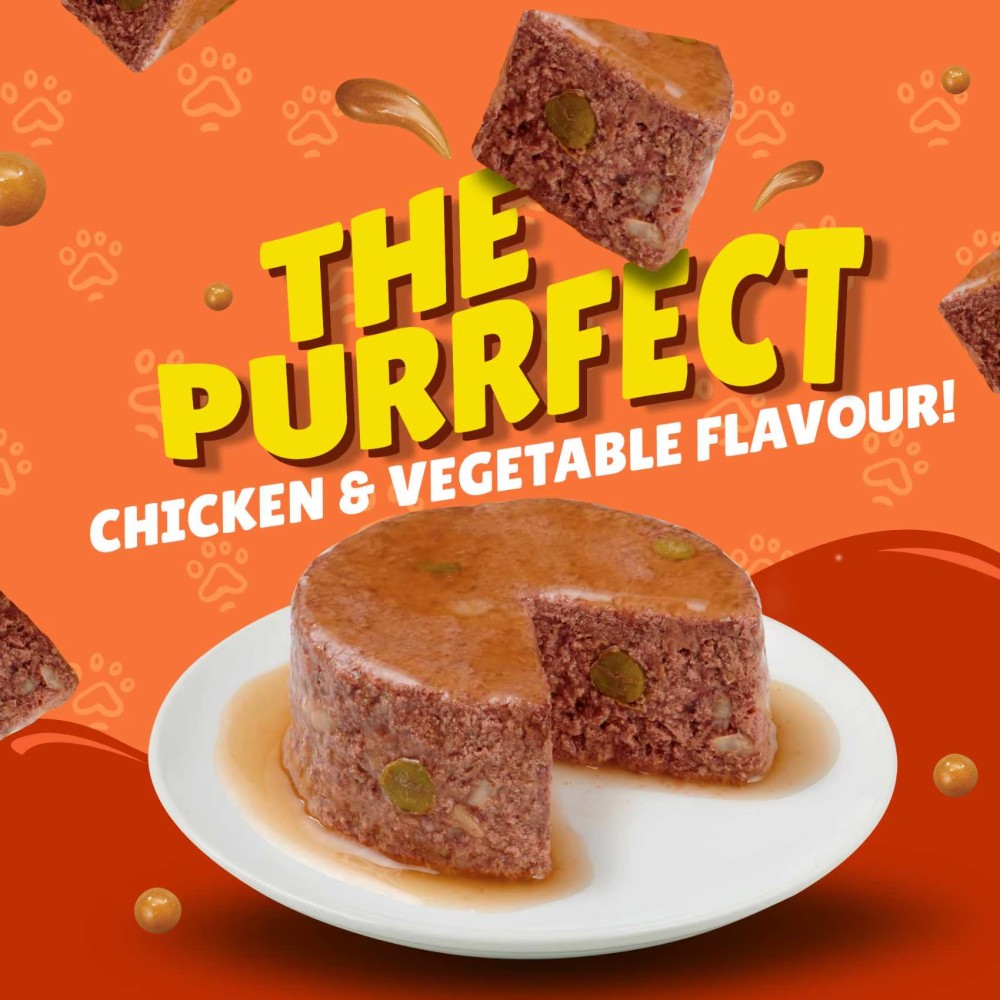 Purina Friskies Pate with Beef and Vegetables in Chunk Wet Cat Food, 400g