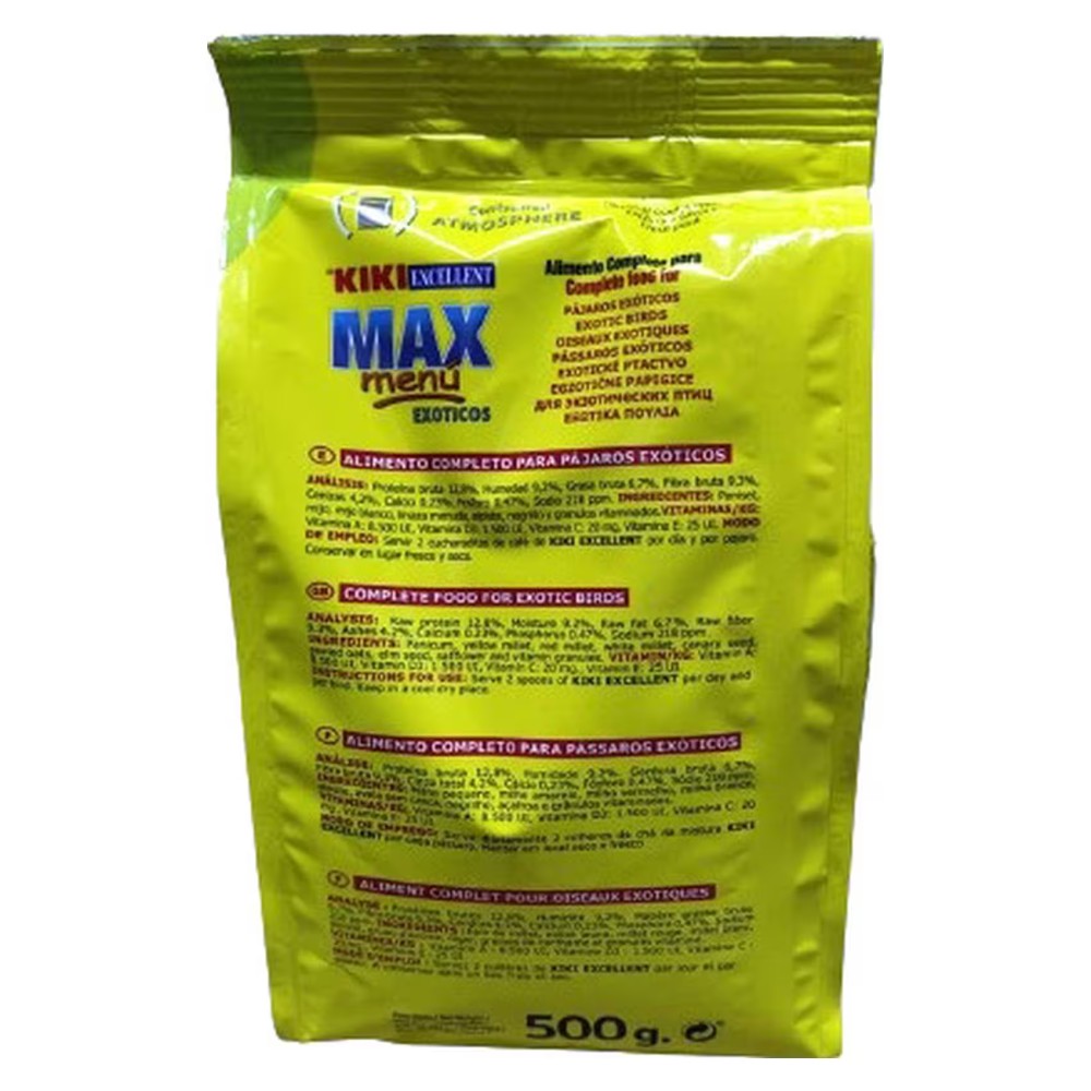 Kiki Excellent Max Menu Exotic Birds Dry Food 500g