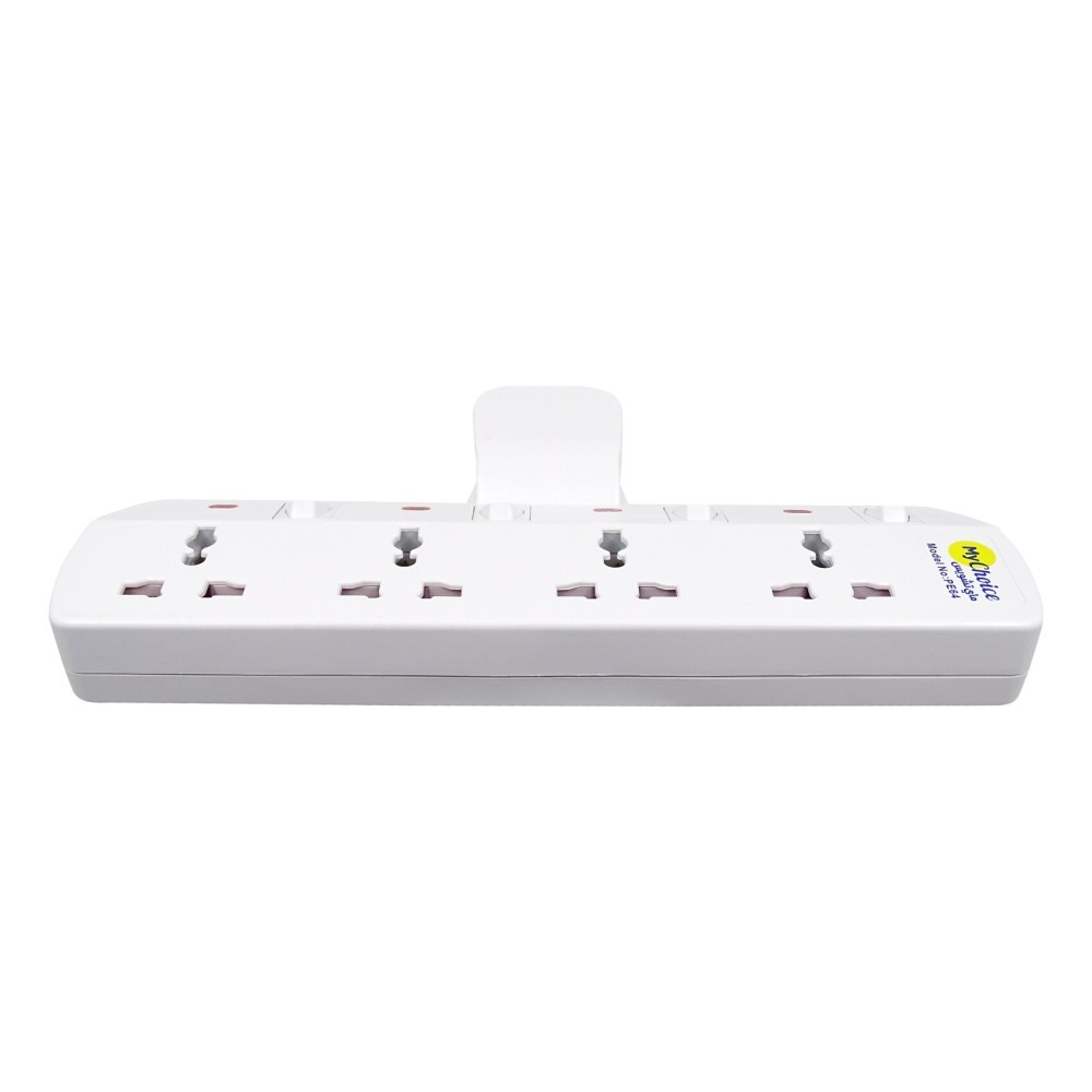 MyChoice 4-Way T-Shape Universal Wall Socket Adapter