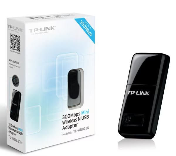محول شبكة واي فاي لاسلكي صغير الحجم من تي بي لينك TL-WN823N N300