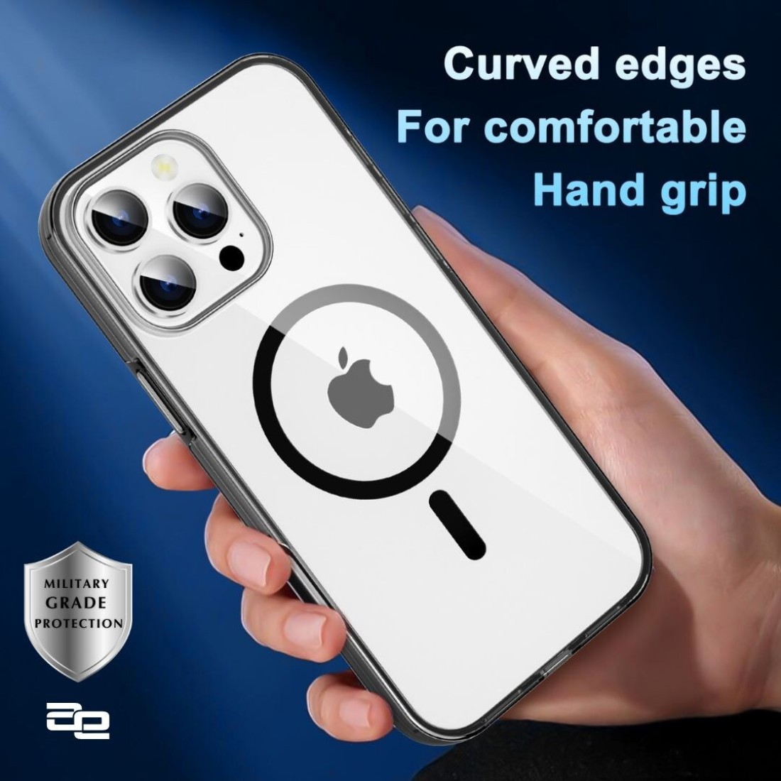 iPhone 16 Pro Clear MagSafe Case, Military-Grade Protection iPhone16 Pro Max Slim Shockproof Strong-Magnet Protective Phone Case, Anti Scratch &amp; Anti Fingerprint Without Lens Frame,Anti Yellowing