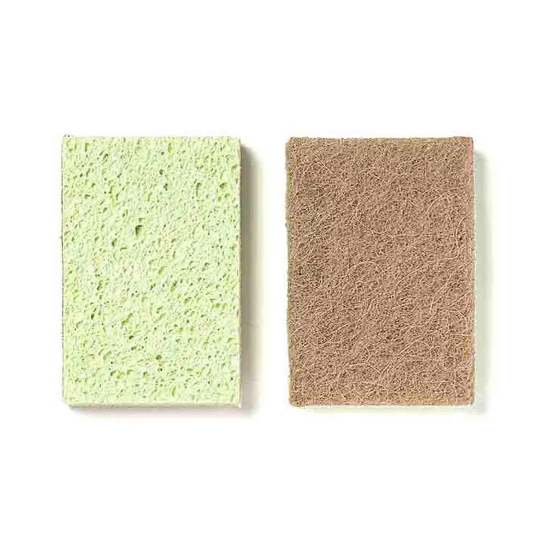 Martini Spa Mr. Eco Double Action Cellulose Sponge Natural Fiber 30g Pack of 2