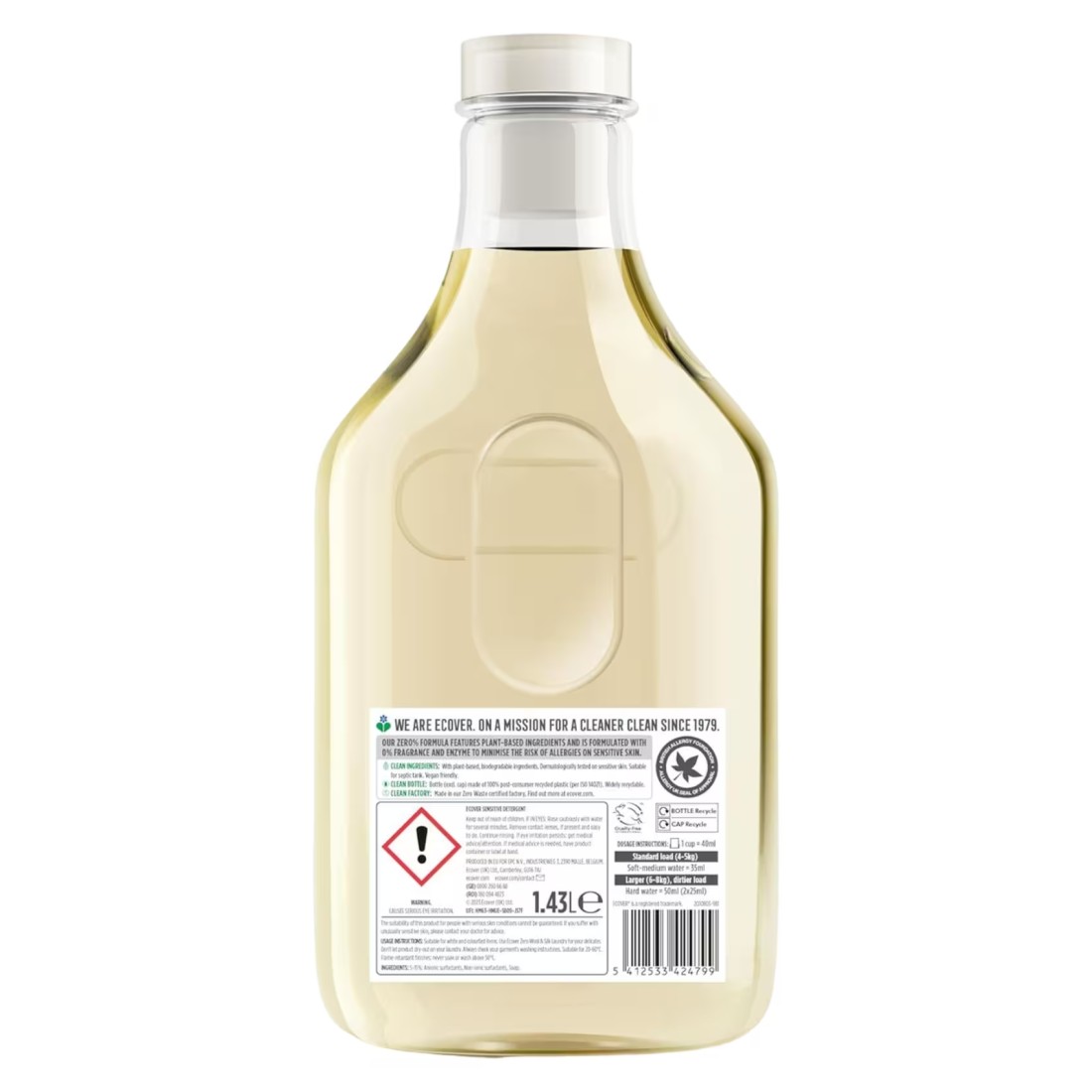 Ecover Zero Sensitive Detergent Laundry Liquid 1.43L
