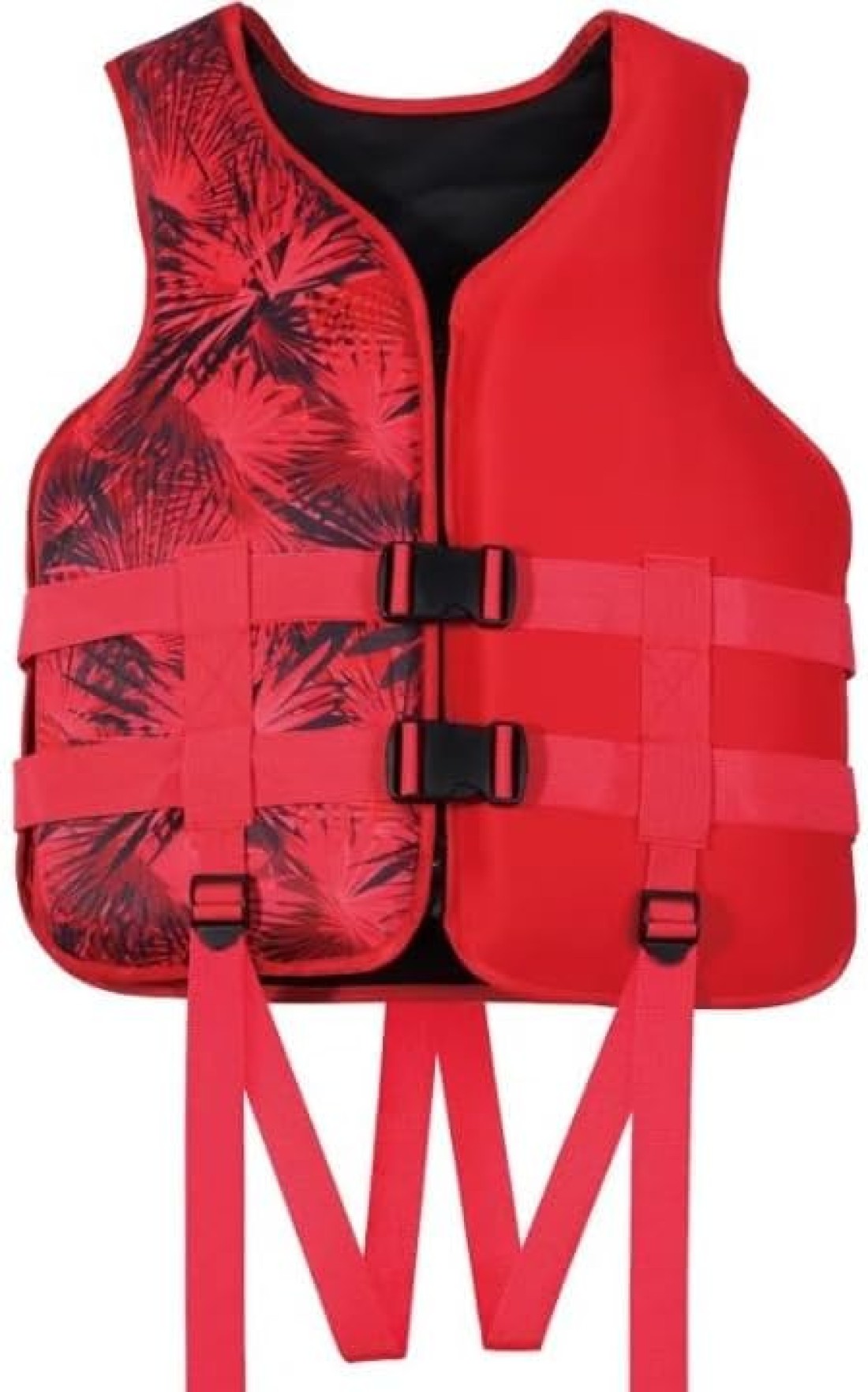 Life Jacket Safety Vests Water Suit Kayak Boating Swimming Surfing Drifting Gear, Size Large, 60 to 75 Kg. - Red