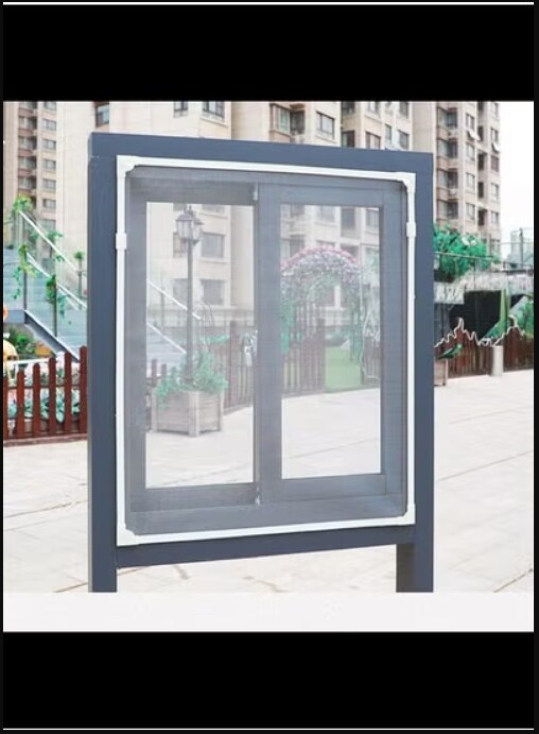 Radiotronics Magnetic Self-Adhesive Mosquito Net Removable Screen Window And Door Net Dark Gray Border + White Screen- 130 * 180cm
