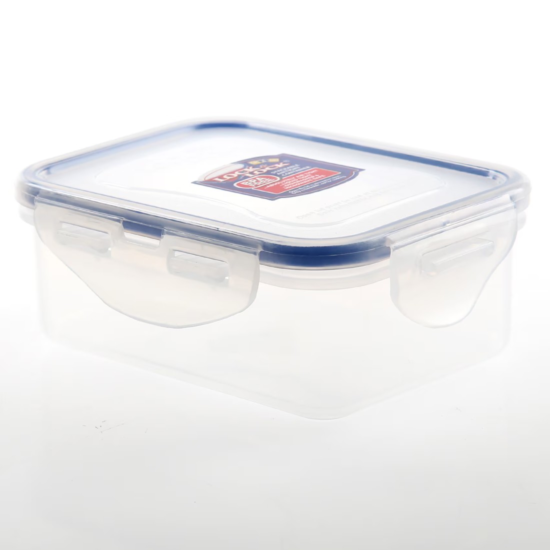 Lock &amp; Lock Classic Plastic Rectangular Food Container Clear/Blue 350ml