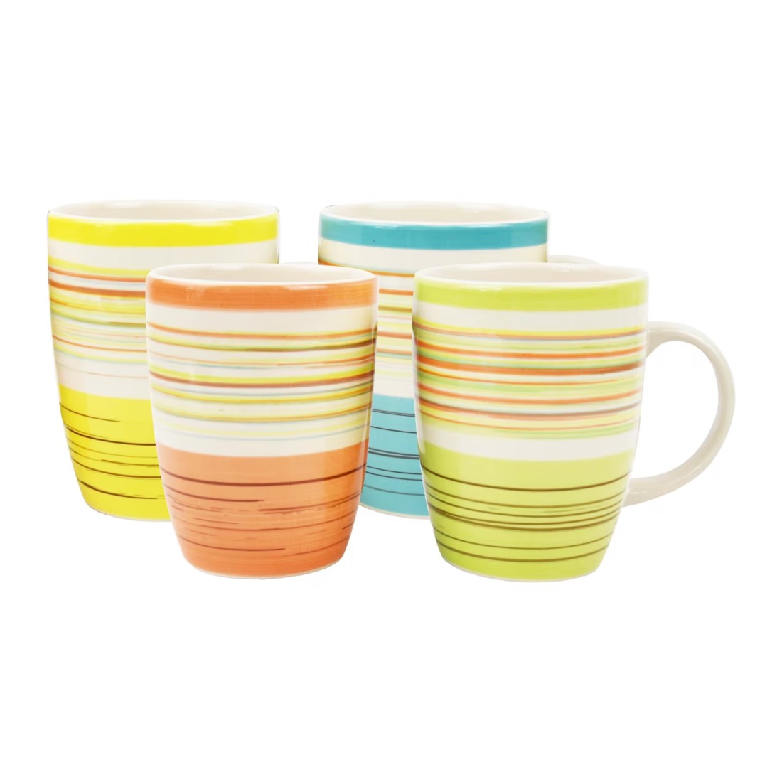 RK Ceramic Mug Set Multicolour 266ml 4 PCS