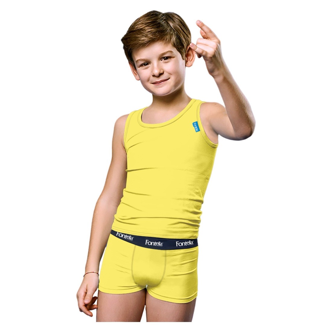 Fontella Cotton Underwear Set for Boy 800403 Yellow 3 Years