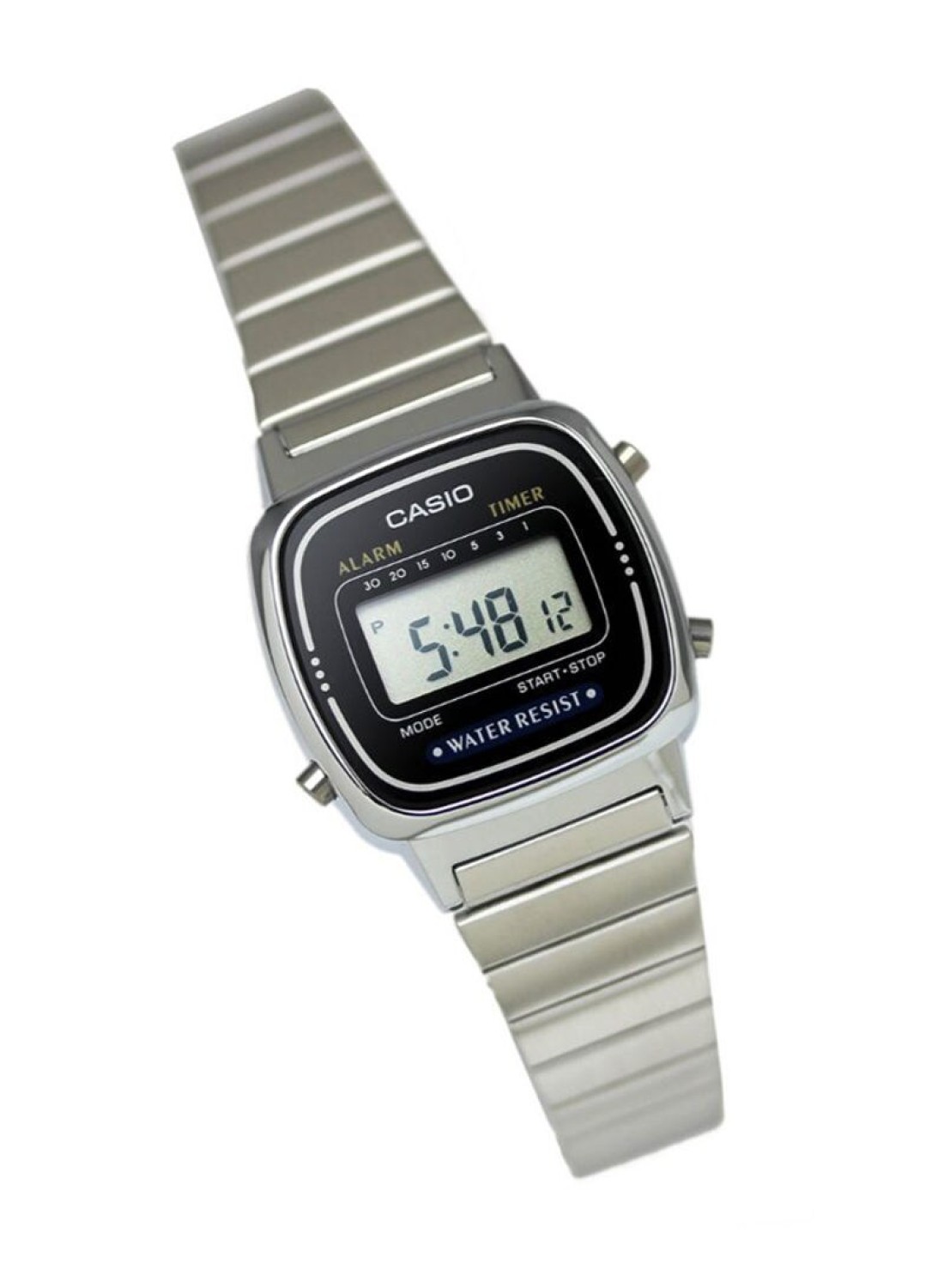 Casio - Women&#39;s Water Resistant Stainless Steel Digital Watch LA-670WA-1D