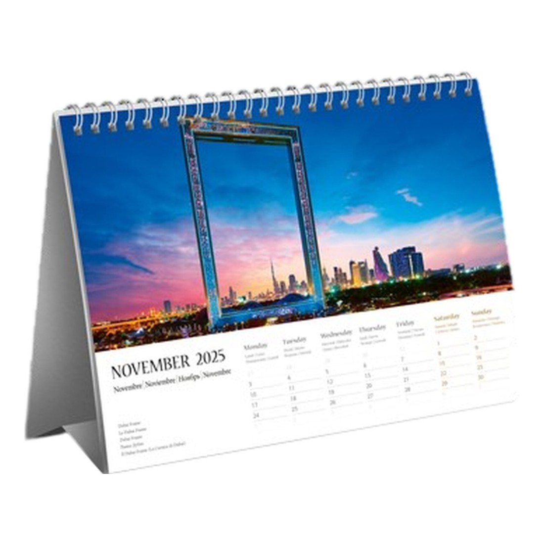 Explorer Dubai 2025 Desk Calendar