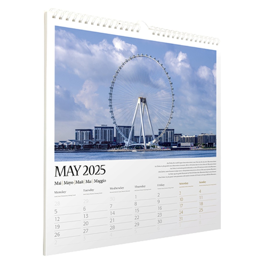 Explorer Dubai 2025 Calendar