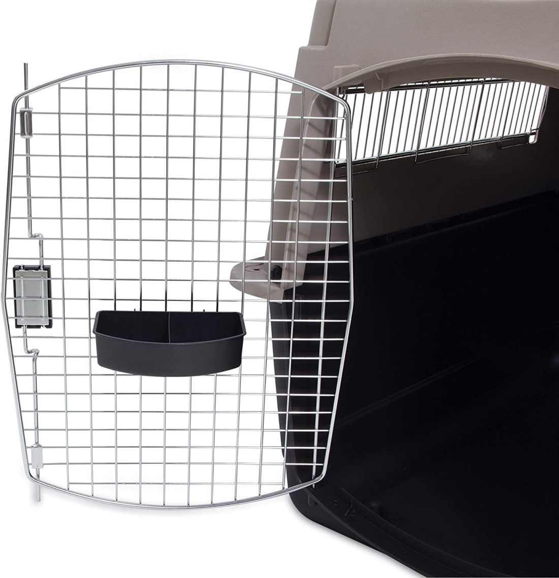 PETMATE ULTRA VARI KENNEL FASHION 36&quot; 50-70lbs ~ TAUPE &amp; BLACK