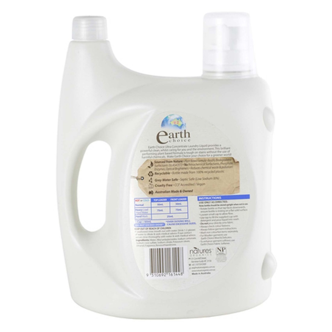Earth Choice Ultra Concentrate Laundry Liquid 4L