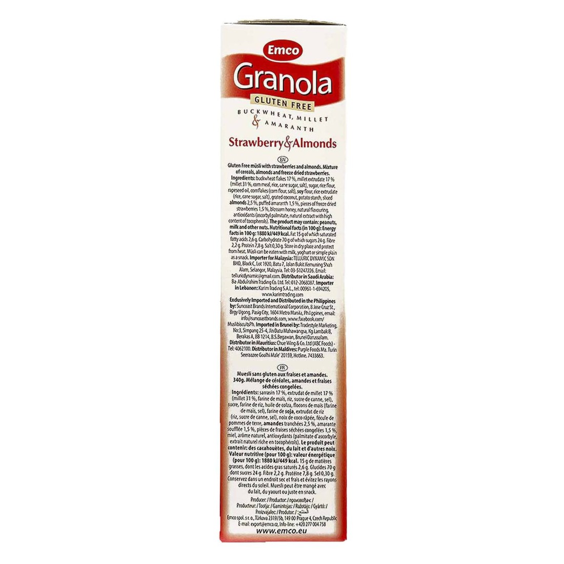 Emco Gluten-Free Strawberry And Almonds Granola 340g