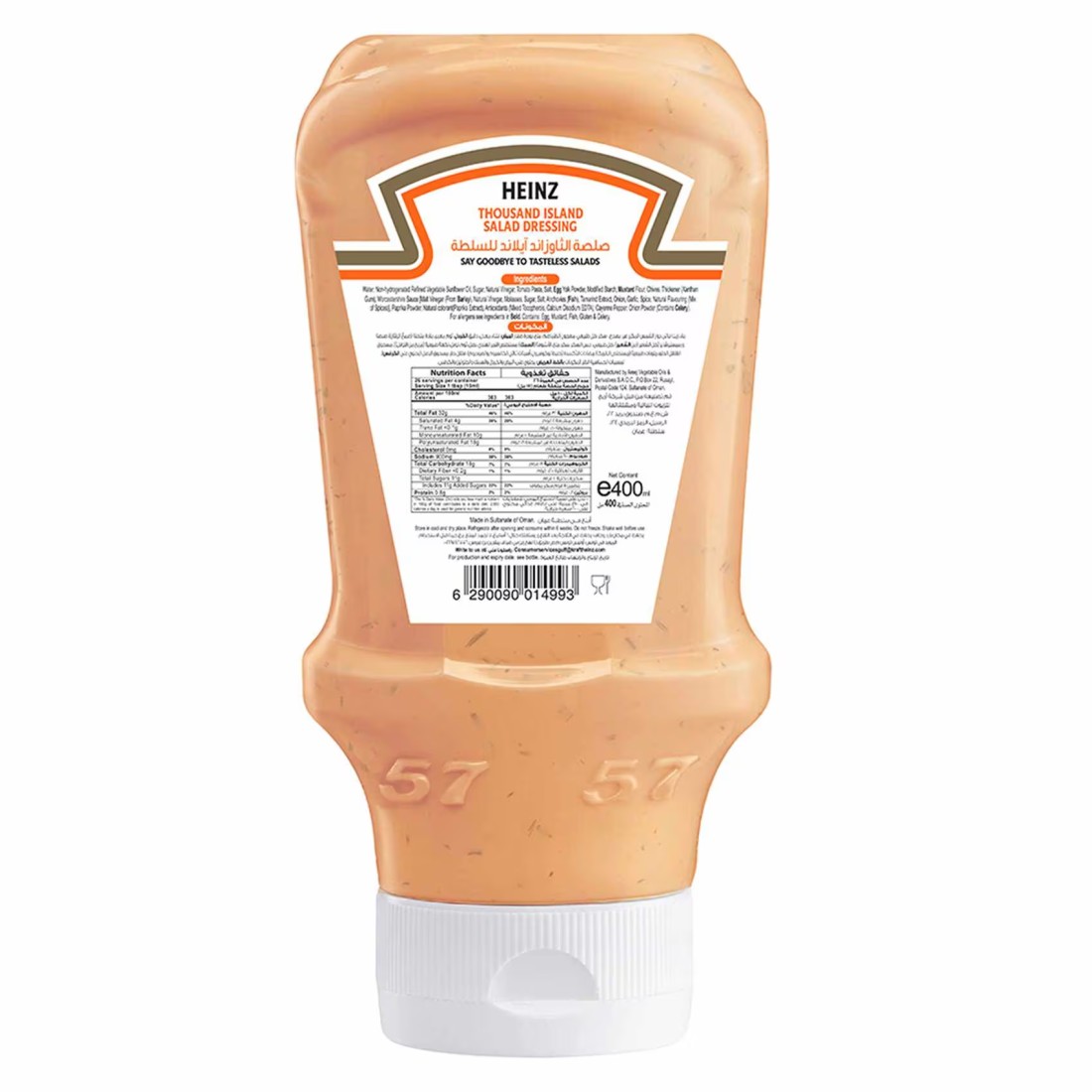 Heinz Thousand Island Dressing Top Down Sqeezy Bottle 400ml