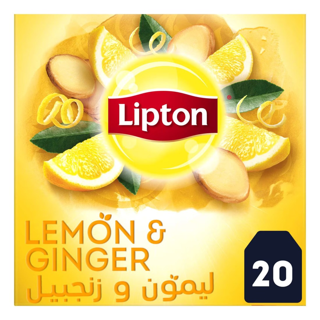 Lipton Herbal Infusion Lemon And Ginger 20 Tea Bags