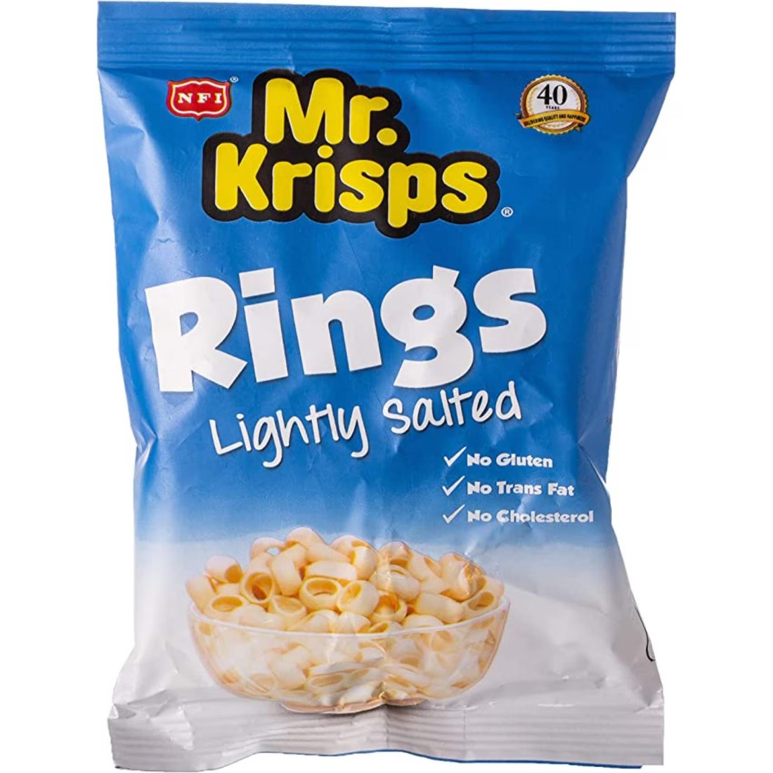NFI Mr. Krisps Rings Lightly Salted Puffs, 15g Pack of 25