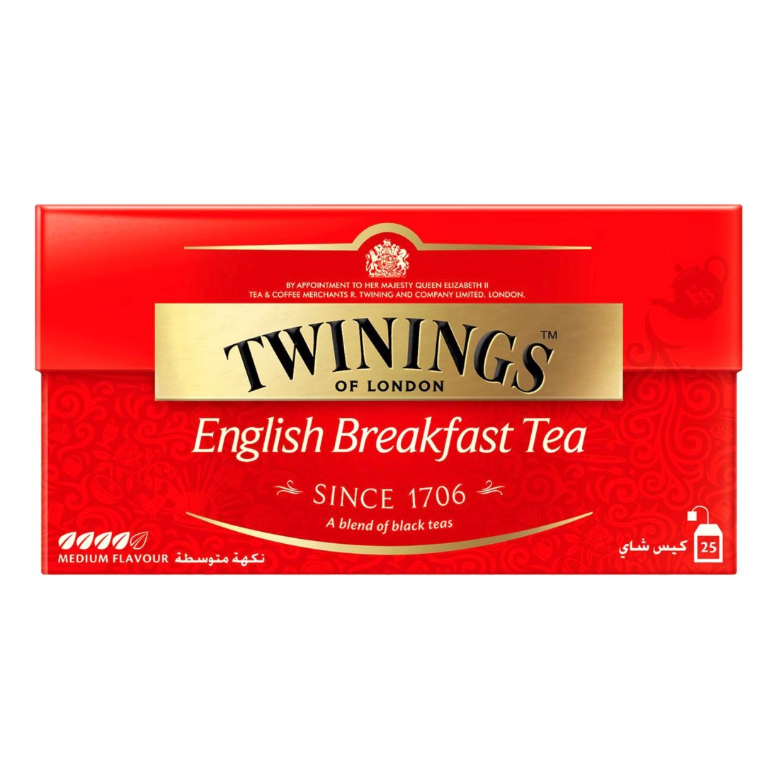 Twinings English Breakfast Black Tea Bags 25 Tea Bags