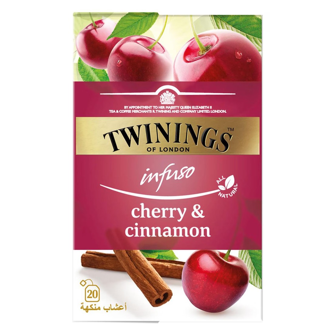 Twinings Infuso Cherry and Cinnamon Tea Bags 20 Tea Bags