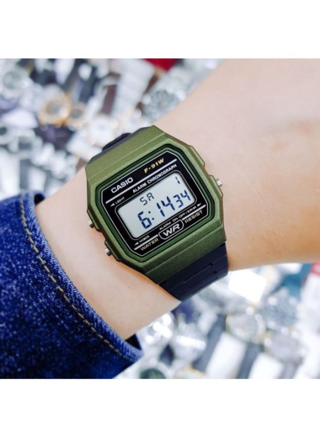 Casio - Men&#39;s Resin Digital Watch F-91WM-3ADF