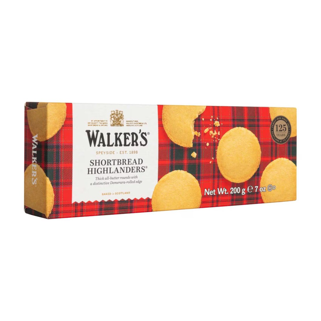 Walker&#39;s Pure Butter Shortbread Highlanders, 200g