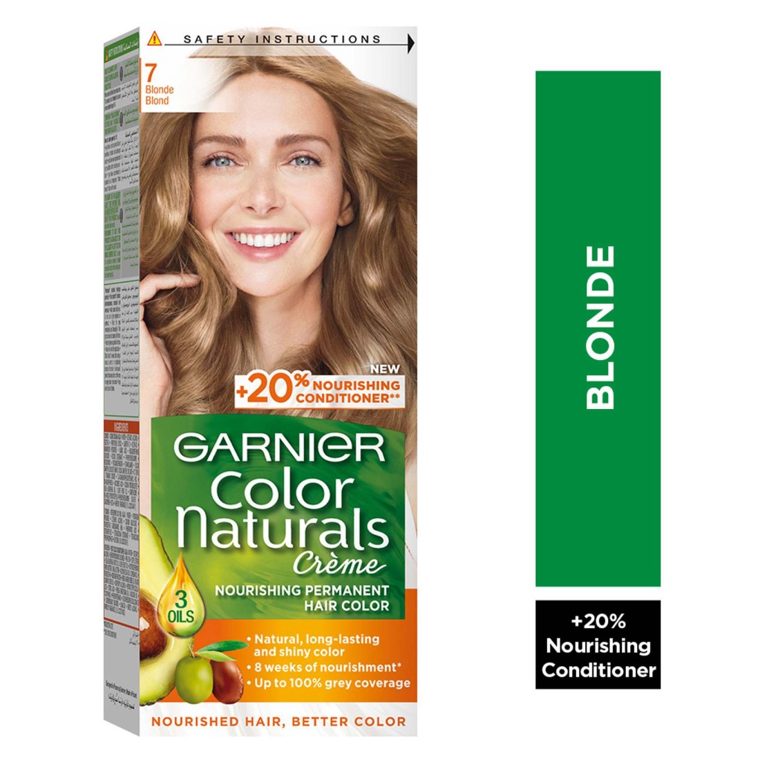 Garnier Colour Naturals Creme Nourishing Permanent Hair Colour 7 Blonde 110ml