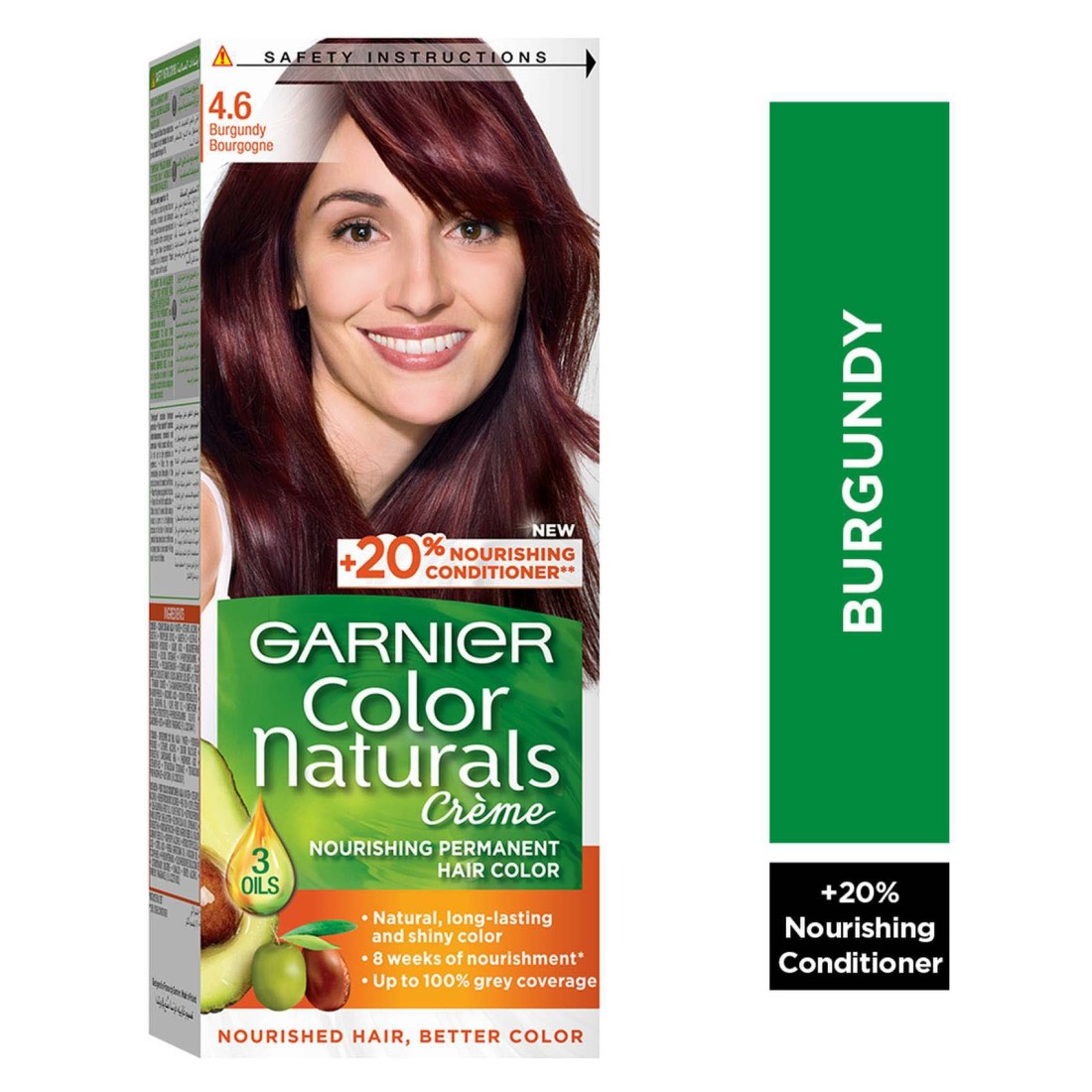Garnier Colour Naturals Cream Nourishing Permanent Hair Colour 4.6 Burgundy 110ml
