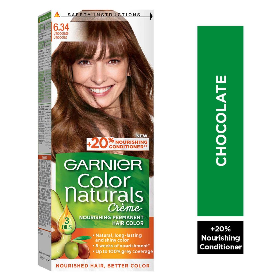 Garnier Colour Naturals Creme Nourishing Permanent Hair Colour 6.34 Chocolate 110ml
